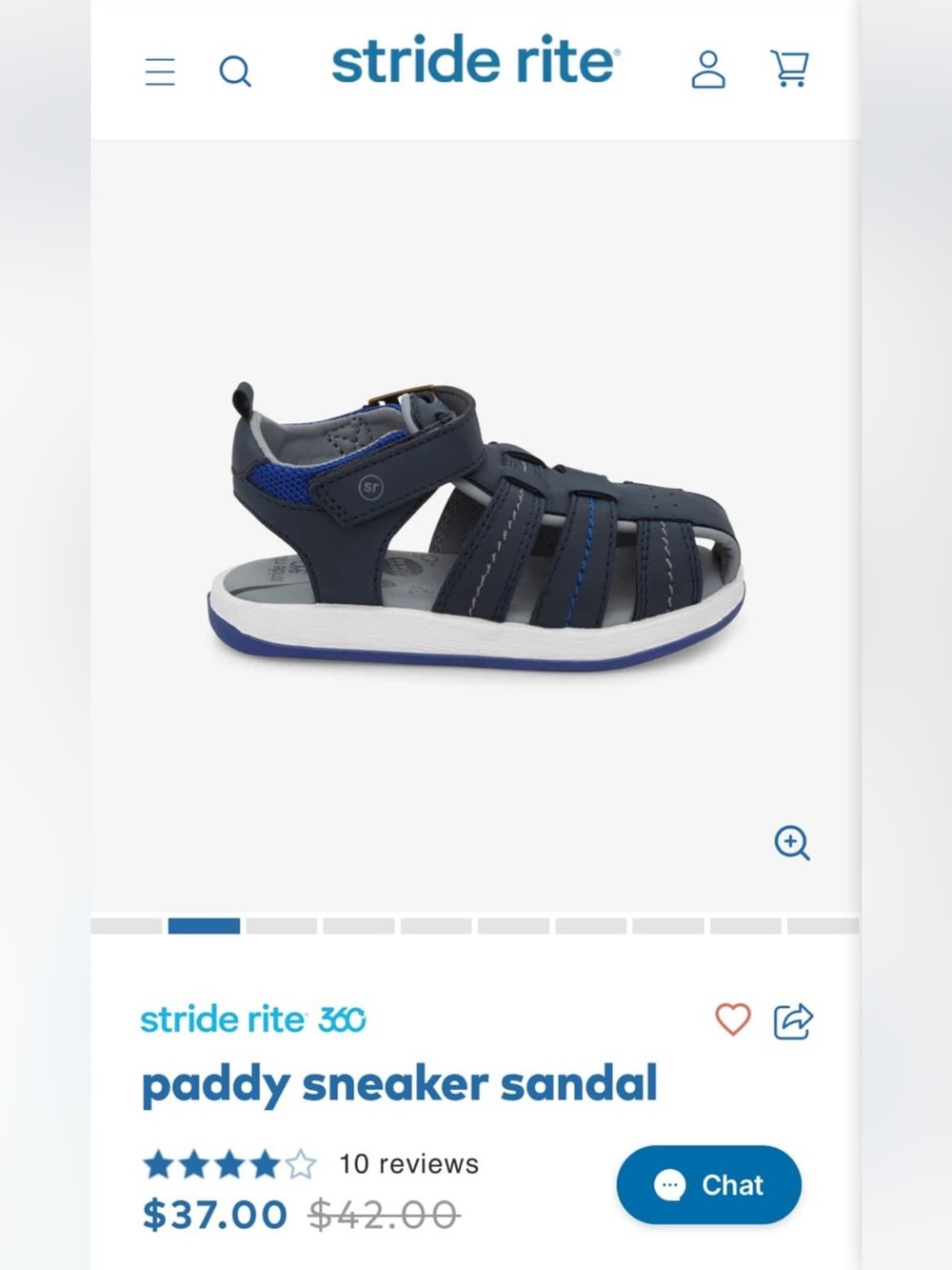 Stride Rite Navy and Blue Paddy Sneaker Sandal